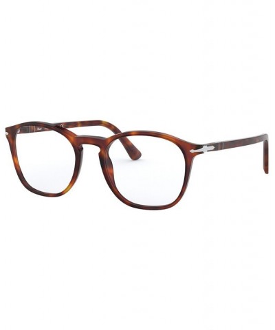 PO3007VM Men's Square Eyeglasses Havana $57.20 Mens