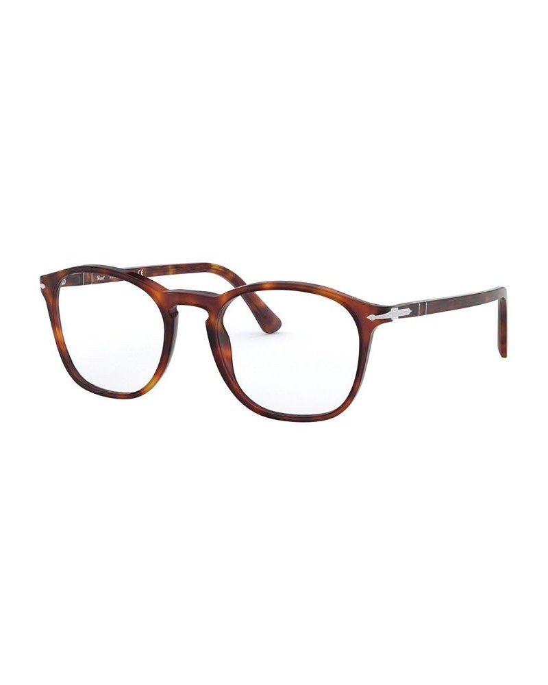 PO3007VM Men's Square Eyeglasses Havana $57.20 Mens