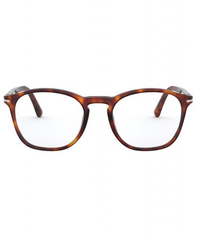 PO3007VM Men's Square Eyeglasses Havana $57.20 Mens