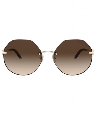 Women's Sunglasses TF3077 60 PALE GOLD/BROWN GRADIENT $126.44 Womens