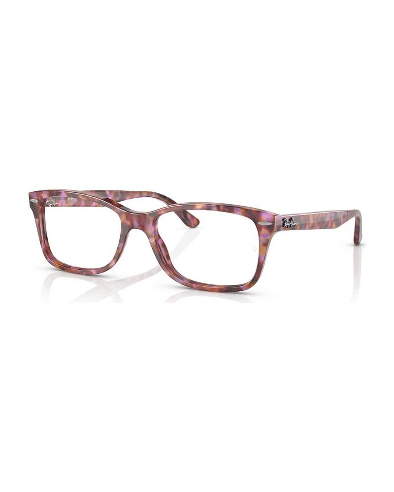 Unisex Square Eyeglasses RX542850-O Yellow and Blue Havana $36.29 Unisex