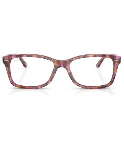 Unisex Square Eyeglasses RX542850-O Yellow and Blue Havana $36.29 Unisex