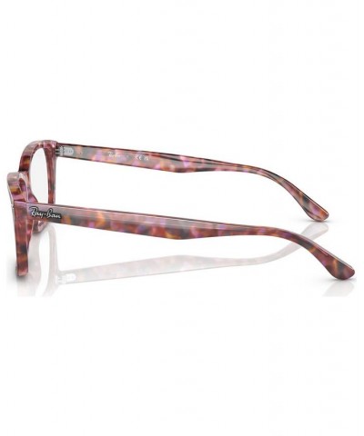 Unisex Square Eyeglasses RX542850-O Yellow and Blue Havana $36.29 Unisex