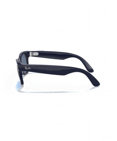 Stories Wayfarer Smart Glasses Shiny Blue $72.38 Unisex