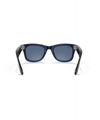 Stories Wayfarer Smart Glasses Shiny Blue $72.38 Unisex