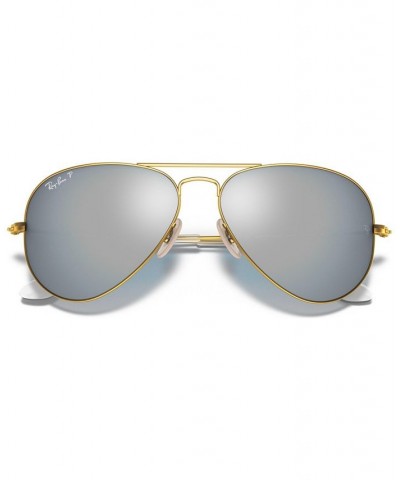 Polarized Sunglasses RB3025 AVIATOR MIRROR GOLD MATTE/PINK MIRROR POLAR $21.30 Unisex