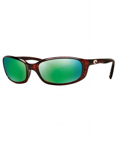 Polarized Sunglasses BRINE 06S000004 59P TORTOISE/GREEN MIR POL $32.32 Unisex