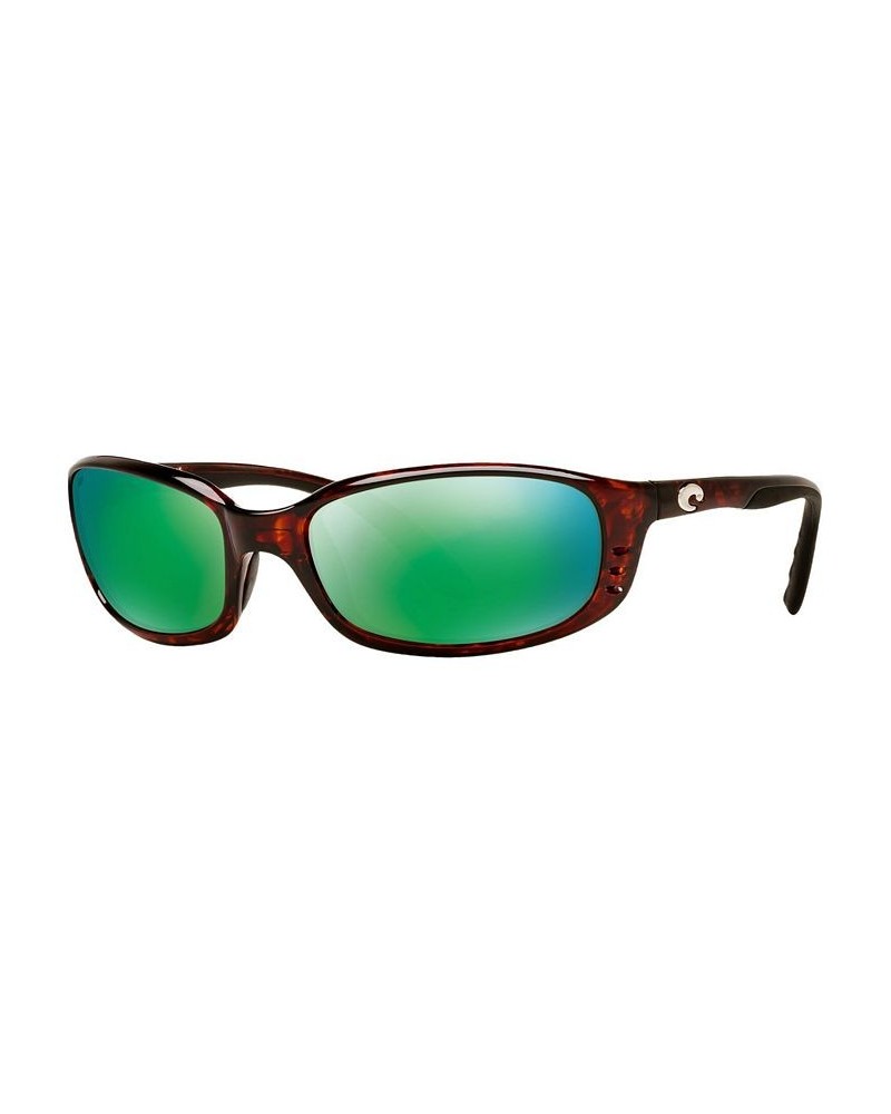 Polarized Sunglasses BRINE 06S000004 59P TORTOISE/GREEN MIR POL $32.32 Unisex