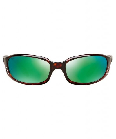 Polarized Sunglasses BRINE 06S000004 59P TORTOISE/GREEN MIR POL $32.32 Unisex