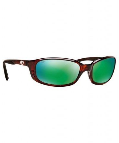 Polarized Sunglasses BRINE 06S000004 59P TORTOISE/GREEN MIR POL $32.32 Unisex