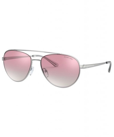 Women's Aventura 59 Sunglasses MK107159-Z Silver-Tone $19.50 Womens