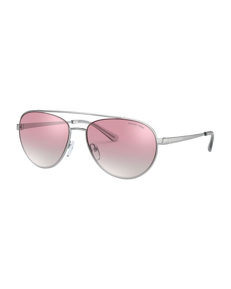 Women's Aventura 59 Sunglasses MK107159-Z Silver-Tone $19.50 Womens