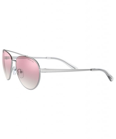 Women's Aventura 59 Sunglasses MK107159-Z Silver-Tone $19.50 Womens