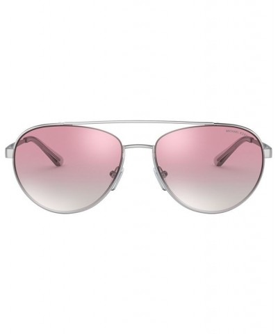 Women's Aventura 59 Sunglasses MK107159-Z Silver-Tone $19.50 Womens