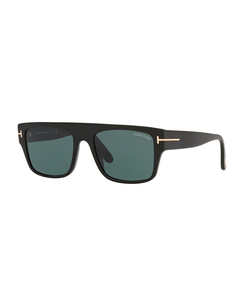 Men's Sunglasses FT0907 55 Black Shiny $124.60 Mens