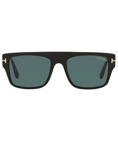 Men's Sunglasses FT0907 55 Black Shiny $124.60 Mens