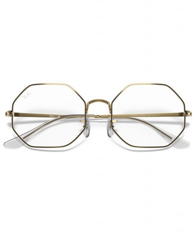 RX1972V Unisex Rectangle Eyeglasses Gold-Tone $35.80 Unisex