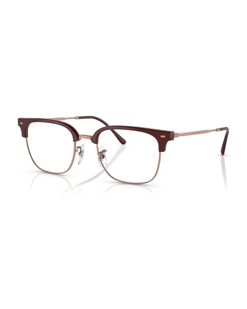 Unisex Square Eyeglasses RX721649-O Bordeaux $51.57 Unisex