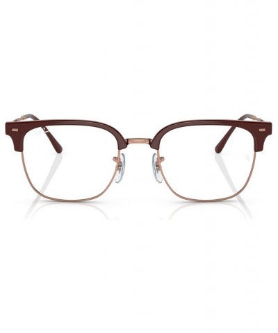 Unisex Square Eyeglasses RX721649-O Bordeaux $51.57 Unisex