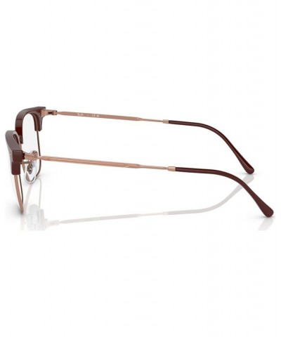 Unisex Square Eyeglasses RX721649-O Bordeaux $51.57 Unisex