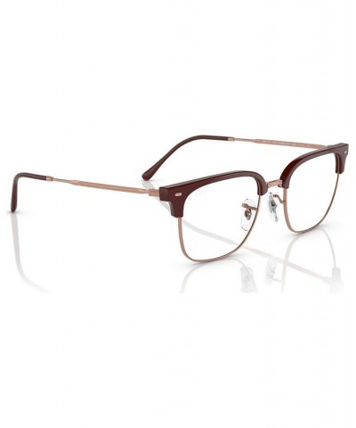 Unisex Square Eyeglasses RX721649-O Bordeaux $51.57 Unisex