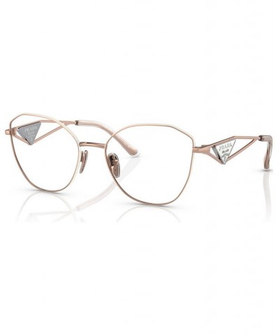 Women's Irregular Eyeglasses PR 52ZV55-O Pale Gold-Tone $64.95 Womens