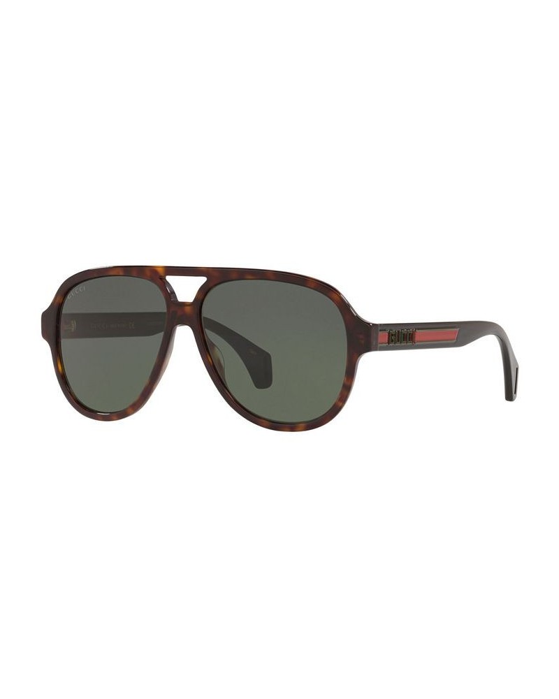 Sunglasses GG0463S 58 TORTOISE/GREEN $130.50 Unisex