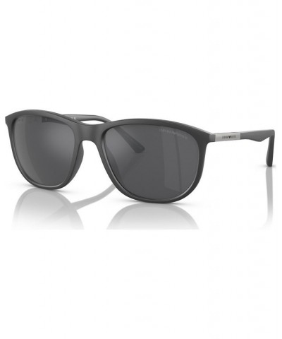 Men's Sunglasses EA4201 Matte Gray $29.70 Mens