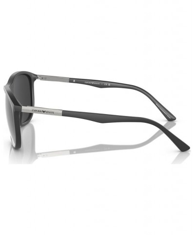 Men's Sunglasses EA4201 Matte Gray $29.70 Mens