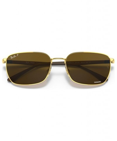 Unisex Polarized Sunglasses RB3684CH 58 Brown $43.32 Unisex