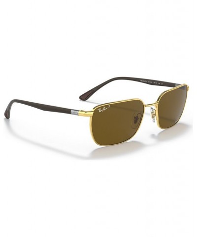 Unisex Polarized Sunglasses RB3684CH 58 Brown $43.32 Unisex