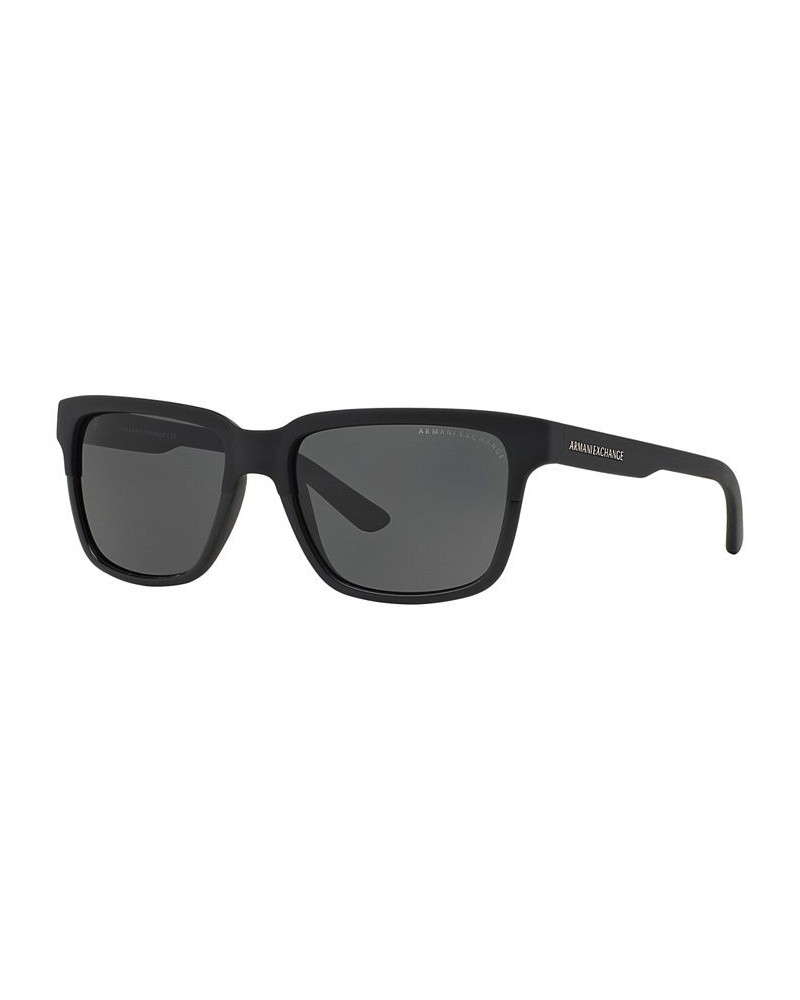 AX Armani Exchange Sunglasses AX4026S BLACK MATTE/GREY $12.30 Unisex