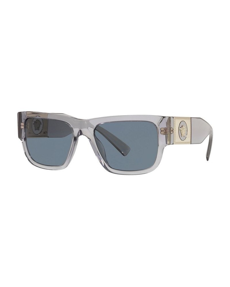 Women's Sunglasses VE4406 56 TRANSPARENT GREY/DARK BLUE $29.00 Womens