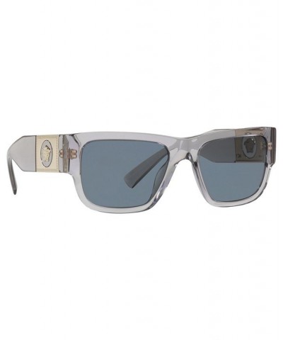 Women's Sunglasses VE4406 56 TRANSPARENT GREY/DARK BLUE $29.00 Womens