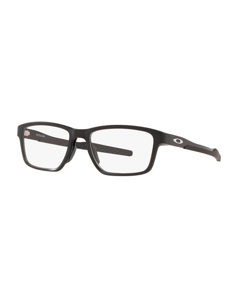 OX8153 Men's Rectangle Eyeglasses Black $59.67 Mens