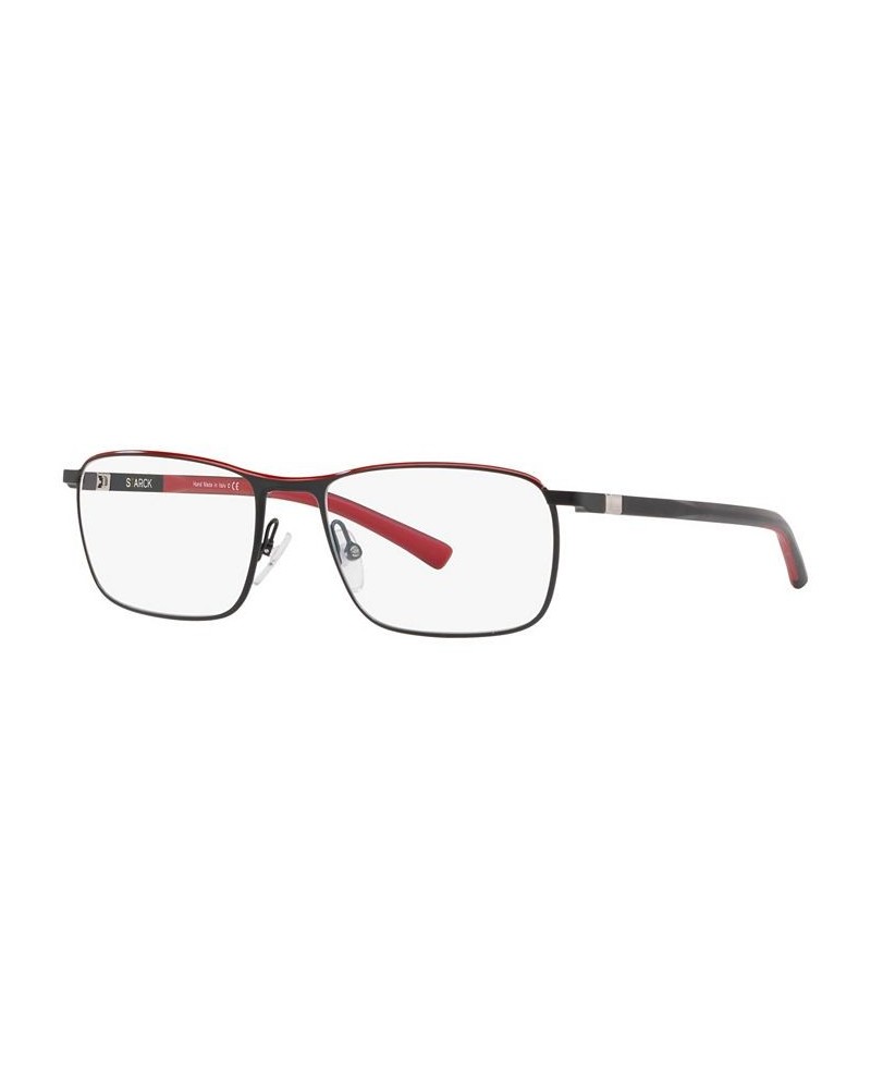 SH2039 Men's Rectangle Eyeglasses Matte Black $28.28 Mens