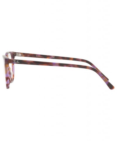 RB5397 ELLIOT Unisex Irregular Eyeglasses Brown and Violet Havana $35.80 Unisex