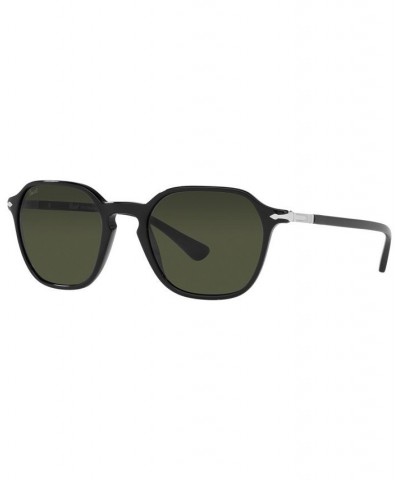 Unisex Sunglasses PO3256S 51 Black $58.60 Unisex