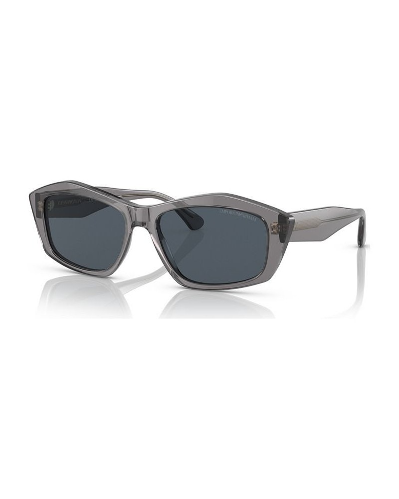 Women's Sunglasses EA418755-X Shiny Black $49.95 Womens