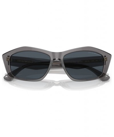 Women's Sunglasses EA418755-X Shiny Black $49.95 Womens