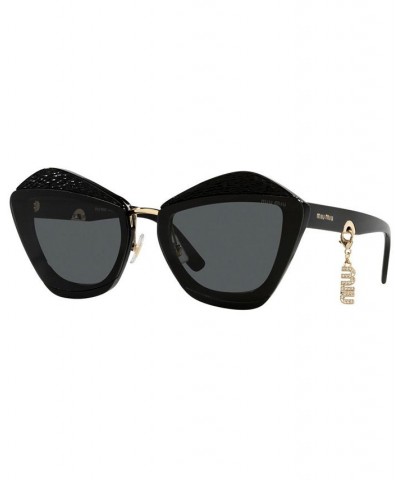 Women's Sunglasses MU 01XS 67 BLACK/DARK GREY $64.90 Womens