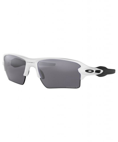 Polarized Sunglasses OO9188 59 FLAK 2.0 XL POLISHED WHITE/PRIZM BLACK POLARIZED $53.82 Unisex