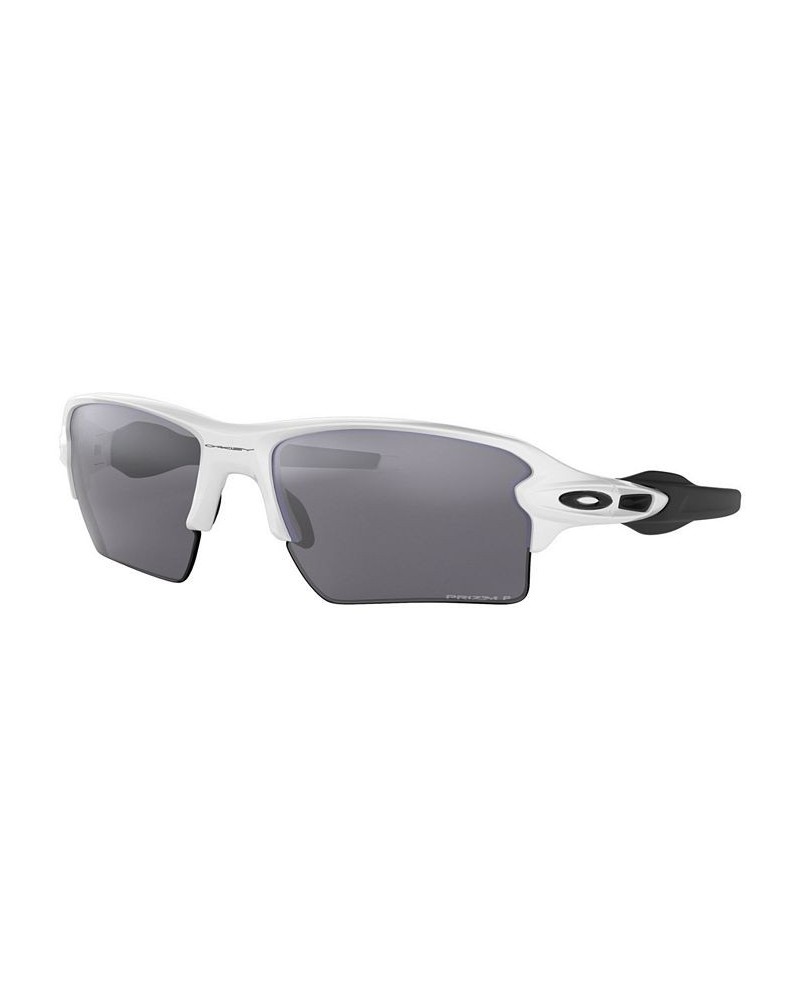 Polarized Sunglasses OO9188 59 FLAK 2.0 XL POLISHED WHITE/PRIZM BLACK POLARIZED $53.82 Unisex