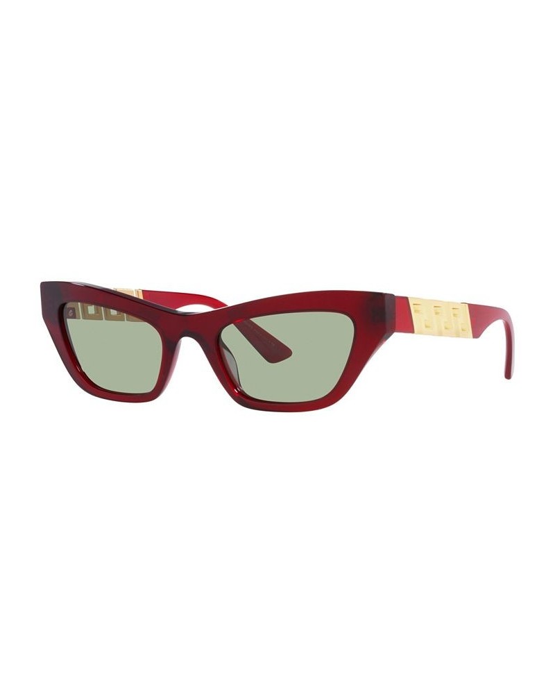 Women's Sunglasses VE4419 52 Transparent Red $96.60 Womens