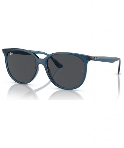 Women's Low Bridge Fit Sunglasses RB4378 Opal Blue $30.80 Womens