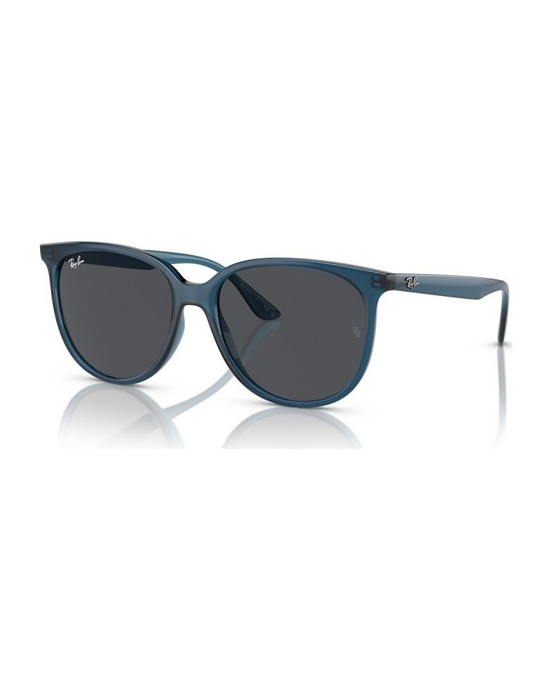 Women's Low Bridge Fit Sunglasses RB4378 Opal Blue $30.80 Womens