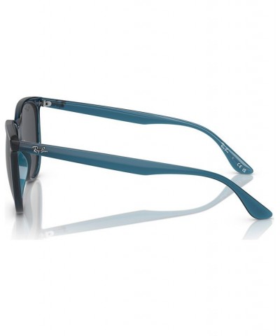 Women's Low Bridge Fit Sunglasses RB4378 Opal Blue $30.80 Womens