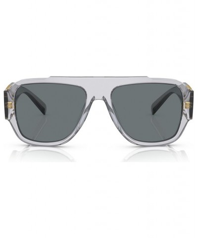 Men's Polarized Sunglasses VE4436U 57 Transparent Gray $68.00 Mens