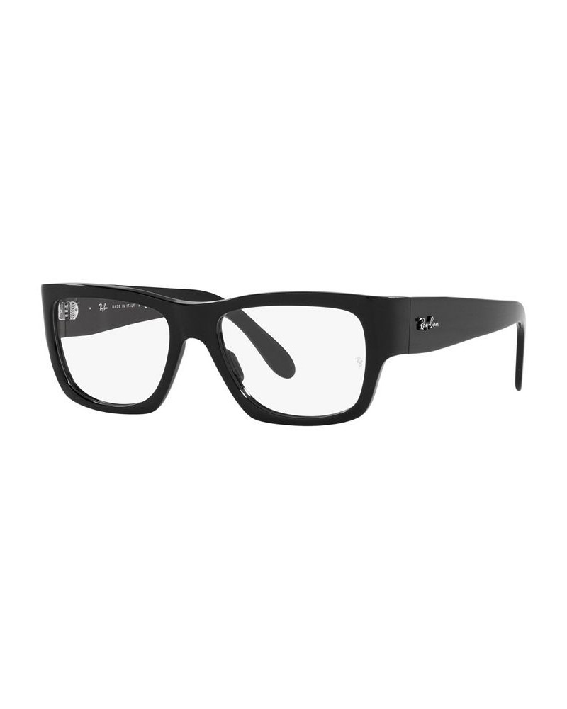 RX5487 Nomad Optics Unisex Square Eyeglasses Shiny Black $34.01 Unisex