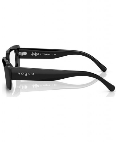 Women's Rectangle Eyeglasses VO544152-O Black $20.79 Womens